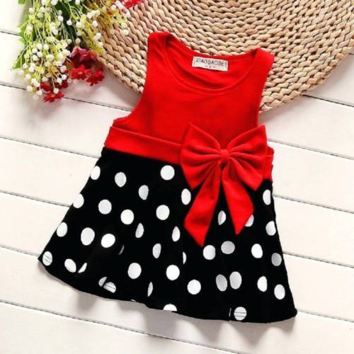 Red & Black Dotted Frock – Clothing Inn – Baby Boutique