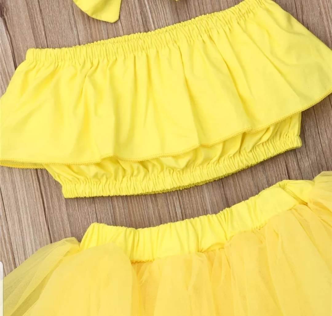 mustard skirt baby