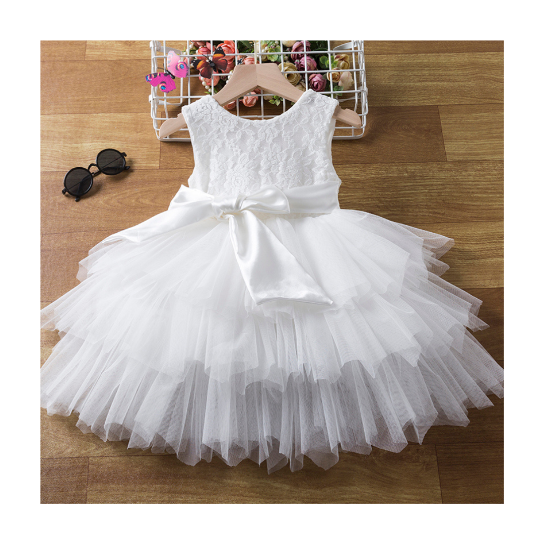 White frock design deals for baby girl